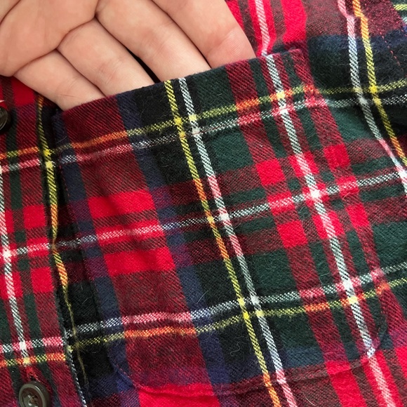 L.L. BEAN Women’s Scotch Plaid Flannel Shirt Relaxed Size XXS - Picture 5 of 13